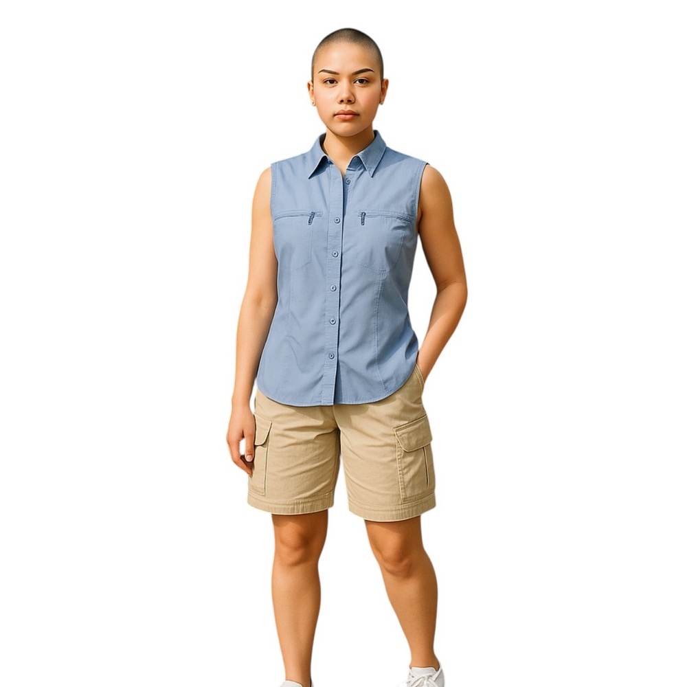 Destination‎ 10,000 ft Above Top Womens L Lilac Sleeveless Fishing Vest  New